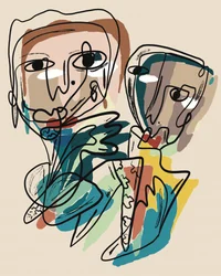 Moderne abstrakte Figuren
