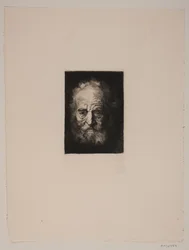 Altes Gesicht. Studie nach Rembrandt