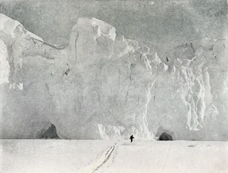 Gesicht eines Gletschers im Viktorialand, ca. 1911, 1913