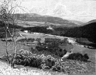 Schloss Balmoral von Craig Nordie, Schottland, 1900