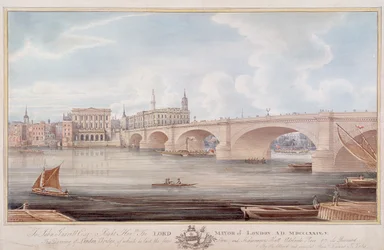 Neue London Bridge, London, um 1835