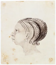 Kopf einer westafrikanischen Frau, ca. 1775
