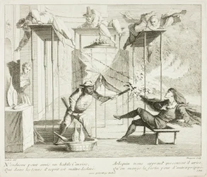 Tafel aus Livre de Scènes Comiques