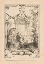 Die Göttin Diana auf den Wolken