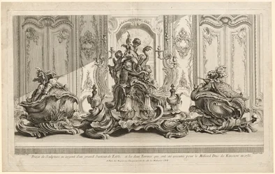 Werke von Juste-Aurèle Meissonier: Silbernes Skulpturprojekt für ein großes Mittelstück, ca. 1735-1737