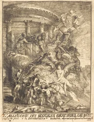 Allegorie der Ehen, die von der Stadt Paris bei der Geburt des Herzogs von Burgund geschlossen wurden