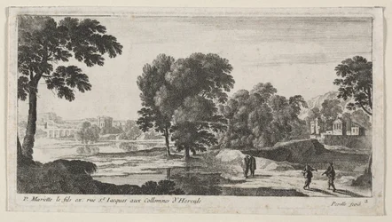 Landschaft mit Figuren