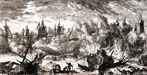 Seeschlacht (Gravur)