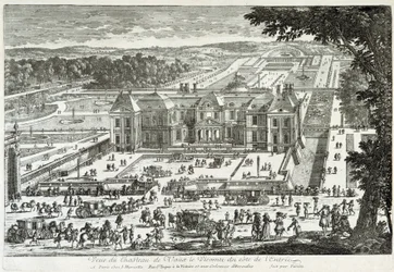Ansicht des Schlosses von Vaux-Le-Vicomte von der Eingangsseite