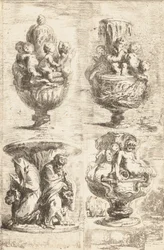 Die vier Vasen, 1754