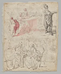 Theaterszene (recto)