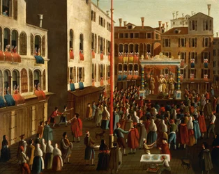 Italien, Venetien, Venedig, Messe auf dem Campo San Luca