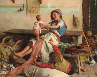 Brüderliche Zuneigung, ca. 1900