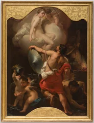 Venus bestellt Rüstung für Aeneas in der Schmiede des Vulkan