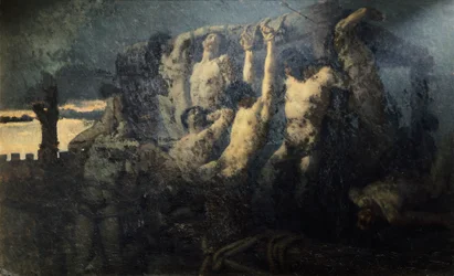 Geiseln von Crema von Gaetano Previati (1852-1920)
