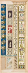 Pilaster Loggia XIII (Verzierung mit Landschaften und Jagdstücken)