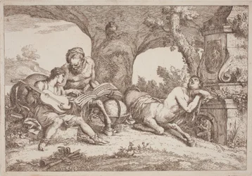 Chiron lehrt Achilles Musik