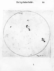 Galileis Beobachtung der Sonnenflecken, 1613