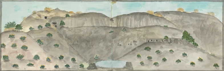 Der Wasserfall von Doomar Leyna, trocken außer bei Regen