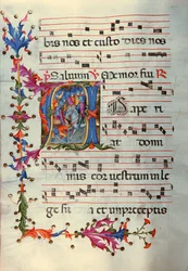 Antiphonar in Note 6, ein Buch mit den Gesängen für den Chor während der Messe