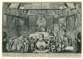 Die Lotterie von Henricus van Soest in Antwerpen, 1695