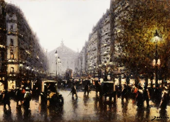 Eine Straßenszene, Paris