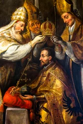 Krönung Kaiser Karls V. in Bologna, Detail