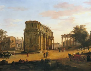 Bogen des Septimius Severus in Rom (Detail)