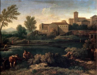 Eine kleine Stadt in Latium, 1660er Jahre