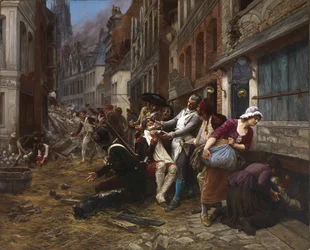Episode der Belagerung von Lille, 1792