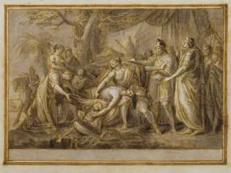 Achilles beklagt den Tod von Patroklos, 1760-63