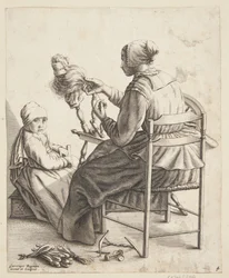 Eine Frau, die spinnt
