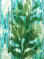 Grüne Aquarell-Laub