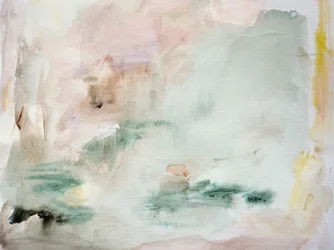 Weiche Pastelltraumlandschaft