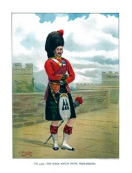 Die 42., Die Black Watch Royal Highlanders, um 1890
