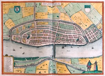Kampen und der Fluss IJssel, Niederlande - in 