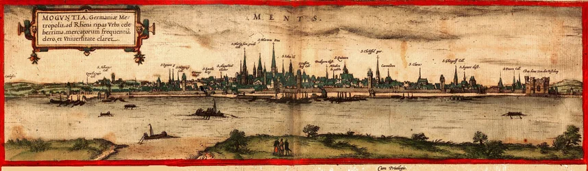 Ansicht von Mainz, 1572