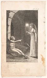 Illustration mit Gefängnisszene