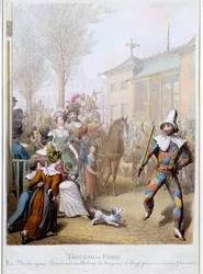 Le Mardi Gras auf dem Boulevard des Italiens in Paris