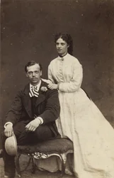 Großherzog Alexander Alexandrowitsch von Russland und Prinzessin Dagmar von Dänemark, 1866