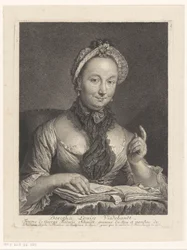 Porträt von Dorothée Louise Viedebandt, Frau des Künstlers Georg Friedrich Schmidt