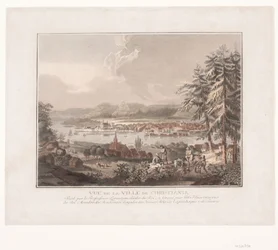 Blick über die Stadt Kristiania
