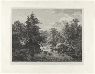 Flusslandschaft im Norden von Tirol