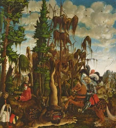 St. Georg rettet die Prinzessin vor dem Drachen, 1520