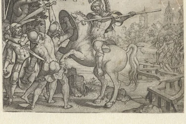 Horatius Cocles verteidigt die Brücke über den Tiber (Serientitel: Geschichten aus der frühen römischen Geschichte)