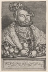 Porträt von Johann Friedrich dem Großmütigen, Kurfürst von Sachsen, 1543
