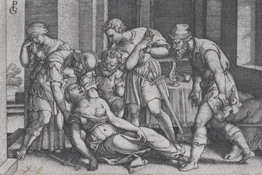 Selbstmord der Lucretia, aus Szenen aus der römischen Geschichte