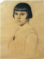 G.Scholz, Porträt Elisabeth Scholz