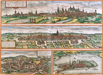 Nürnberg, Ulm, Salzburg, Lindau, Deutschland, Österreich