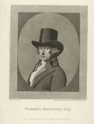 Porträt von Warren Hastings, Esq., veröffentlicht 1795 (Gravur)